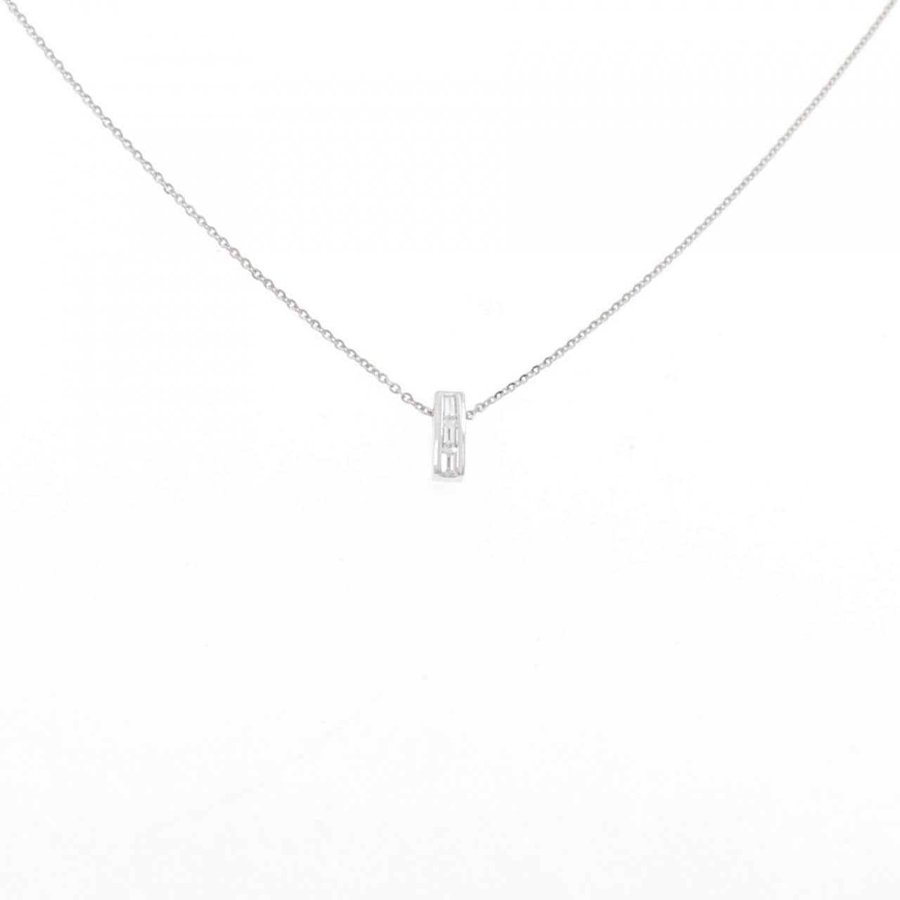K18WG ダイヤモンド ネックレス 0.11CT