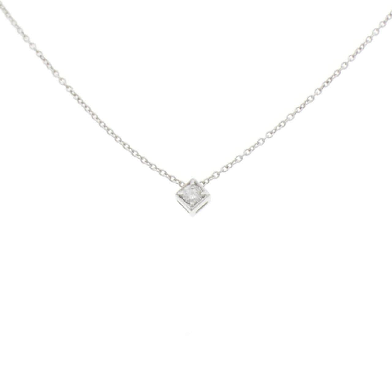 K18WG ダイヤモンド ネックレス 0.05CT