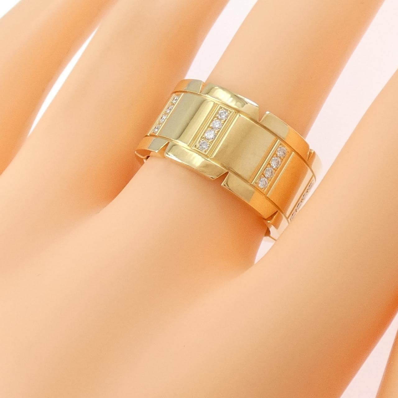 Cartier Tank Française half 鑽石指