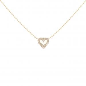 K18PG/K18YG ハート ダイヤモンド ネックレス 0.10CT