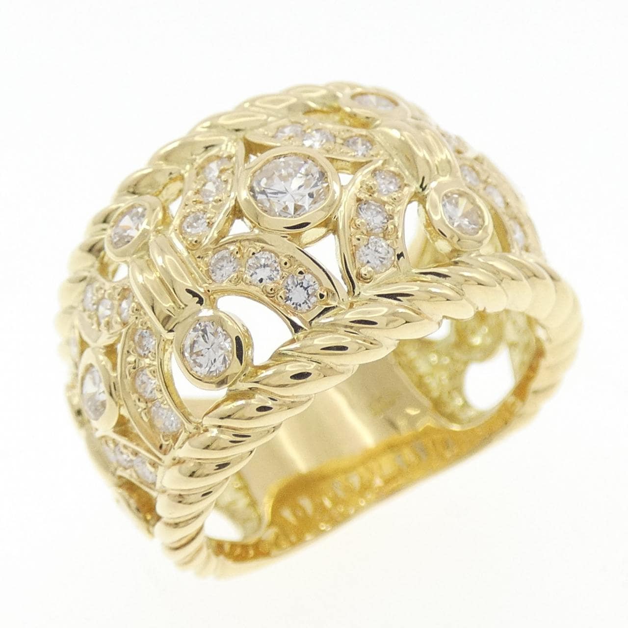 K18YG ダイヤモンド リング 0.81CT