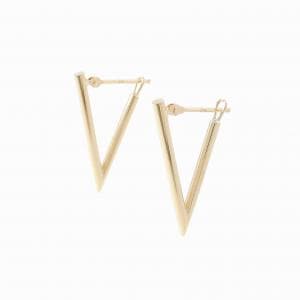 K18YG earrings