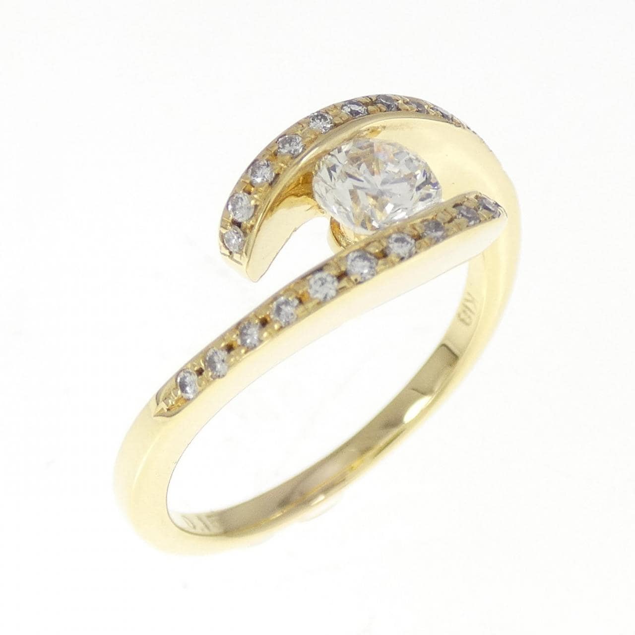 K18YG ダイヤモンド リング 0.50CT