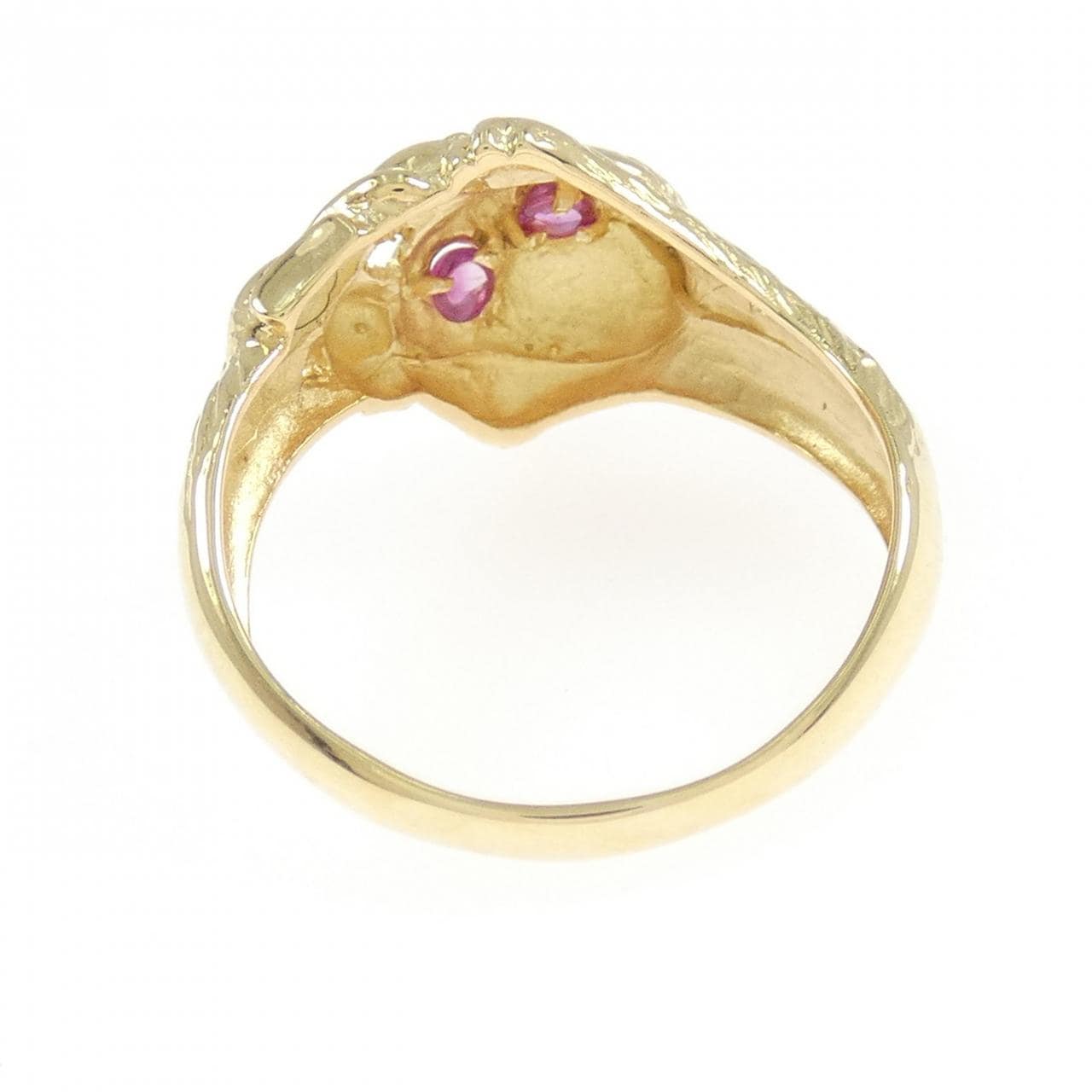 K18YG ルビー リング