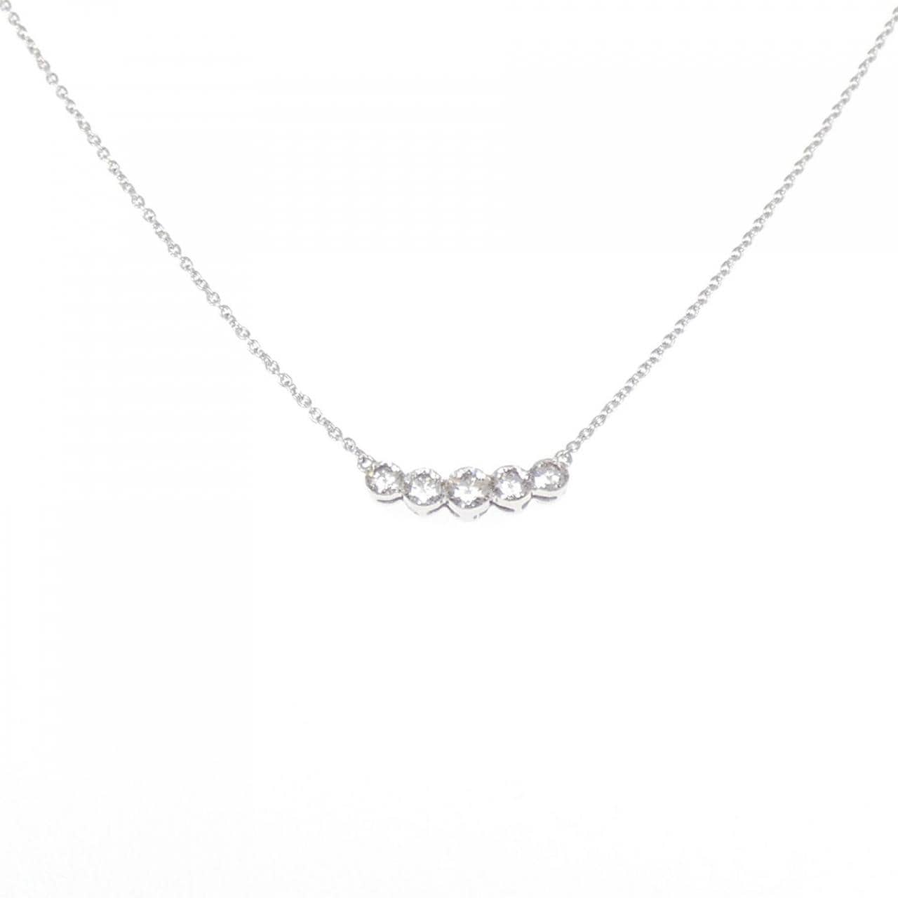 K18WG ダイヤモンド ネックレス 0.40CT