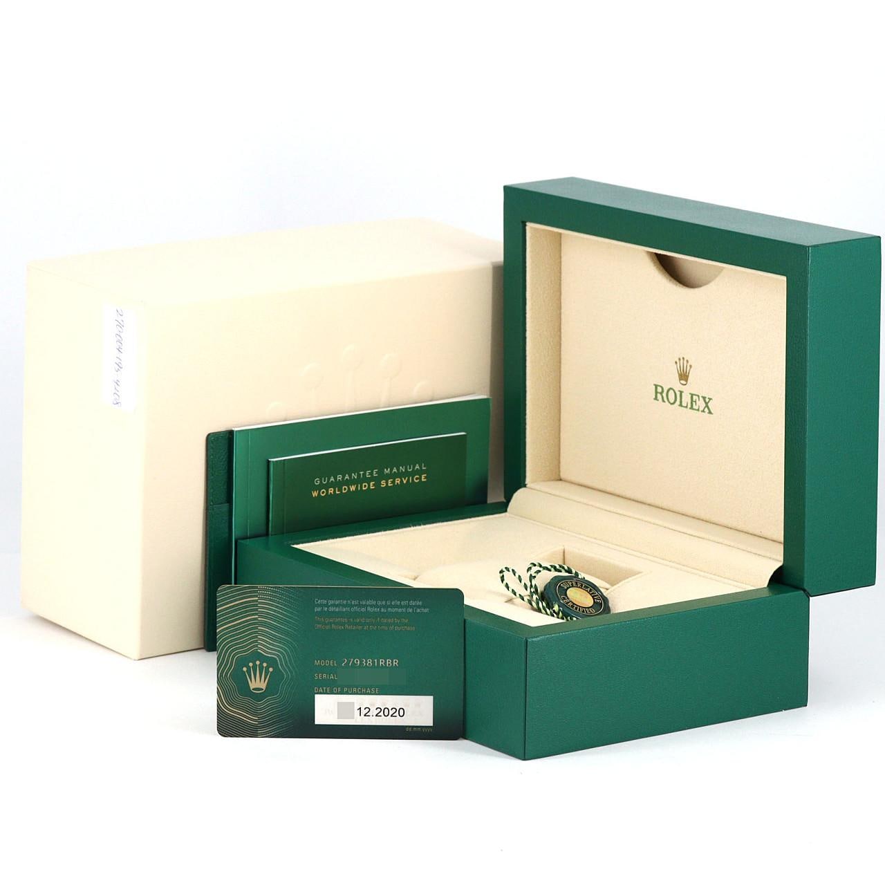 ロレックス デイトジャスト 279381RBR SSxPG 自動巻 ランダム番