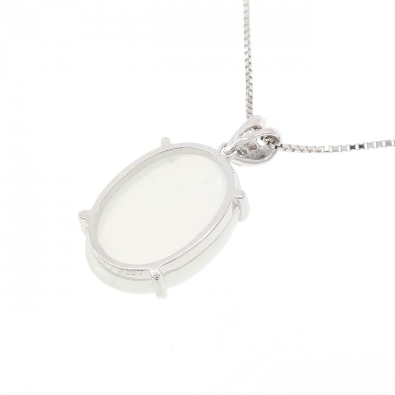 K18WG ムーンストーン ネックレス 10.76CT