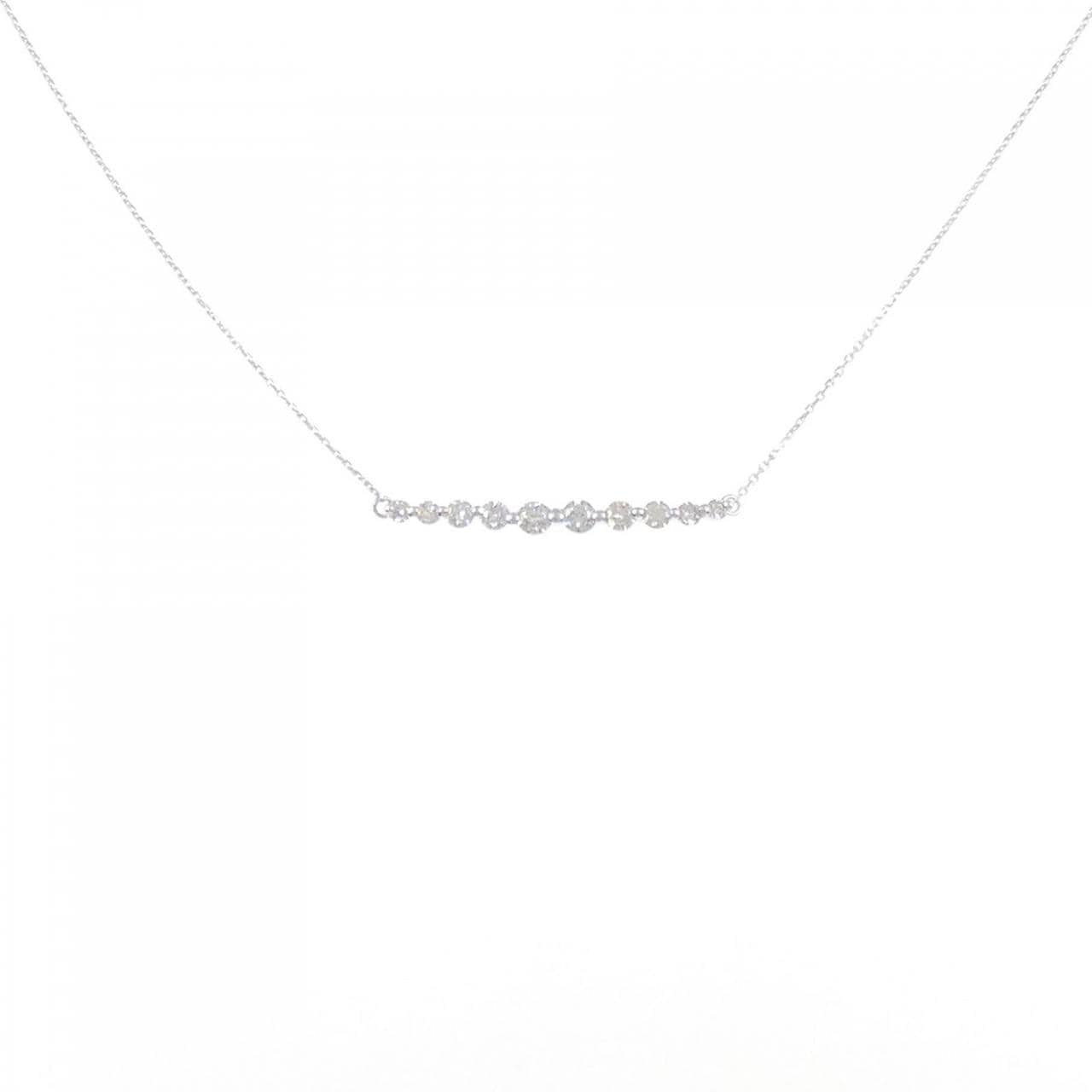 K18WG ダイヤモンド ネックレス 0.52CT