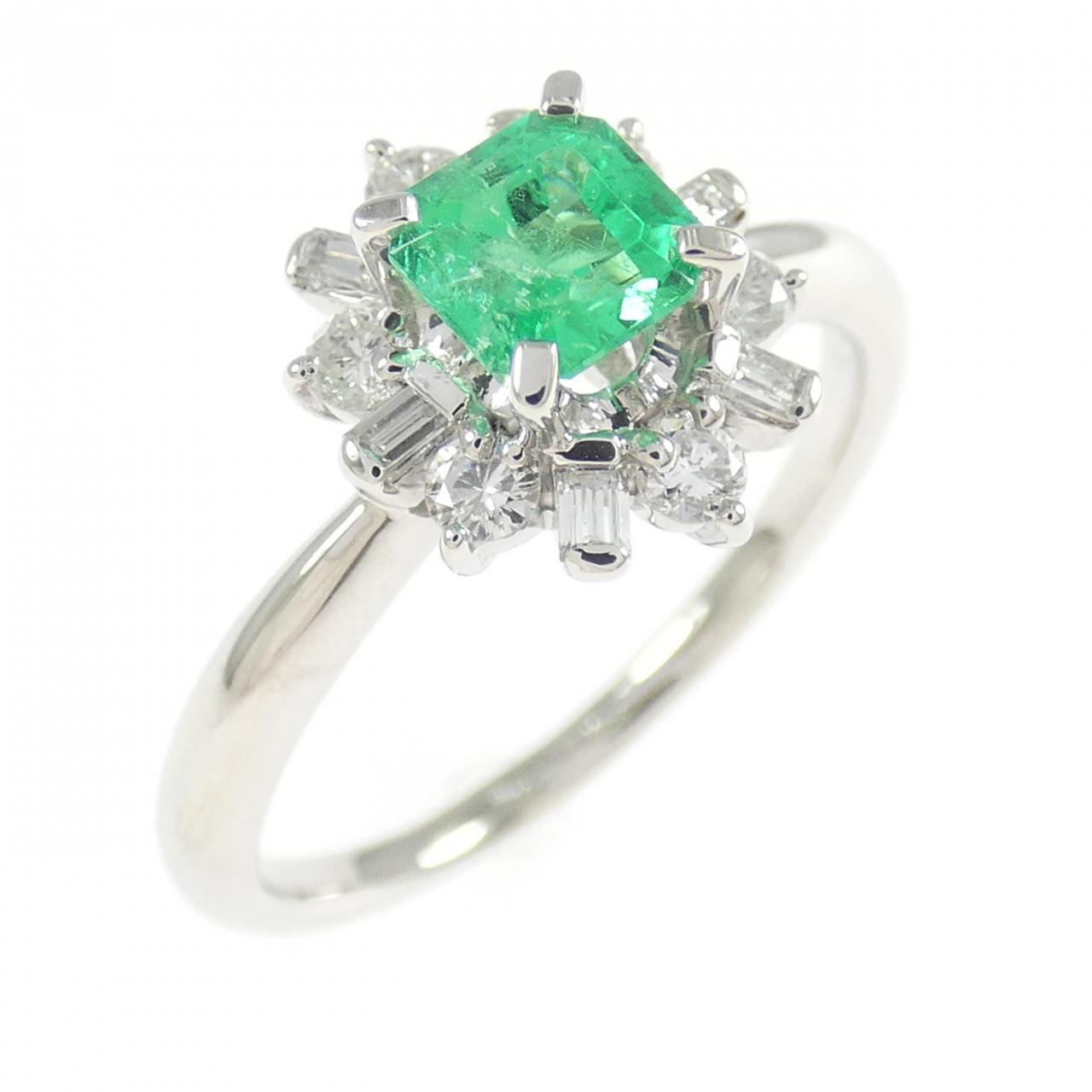 PT900 エメラルド リング 0.55CT