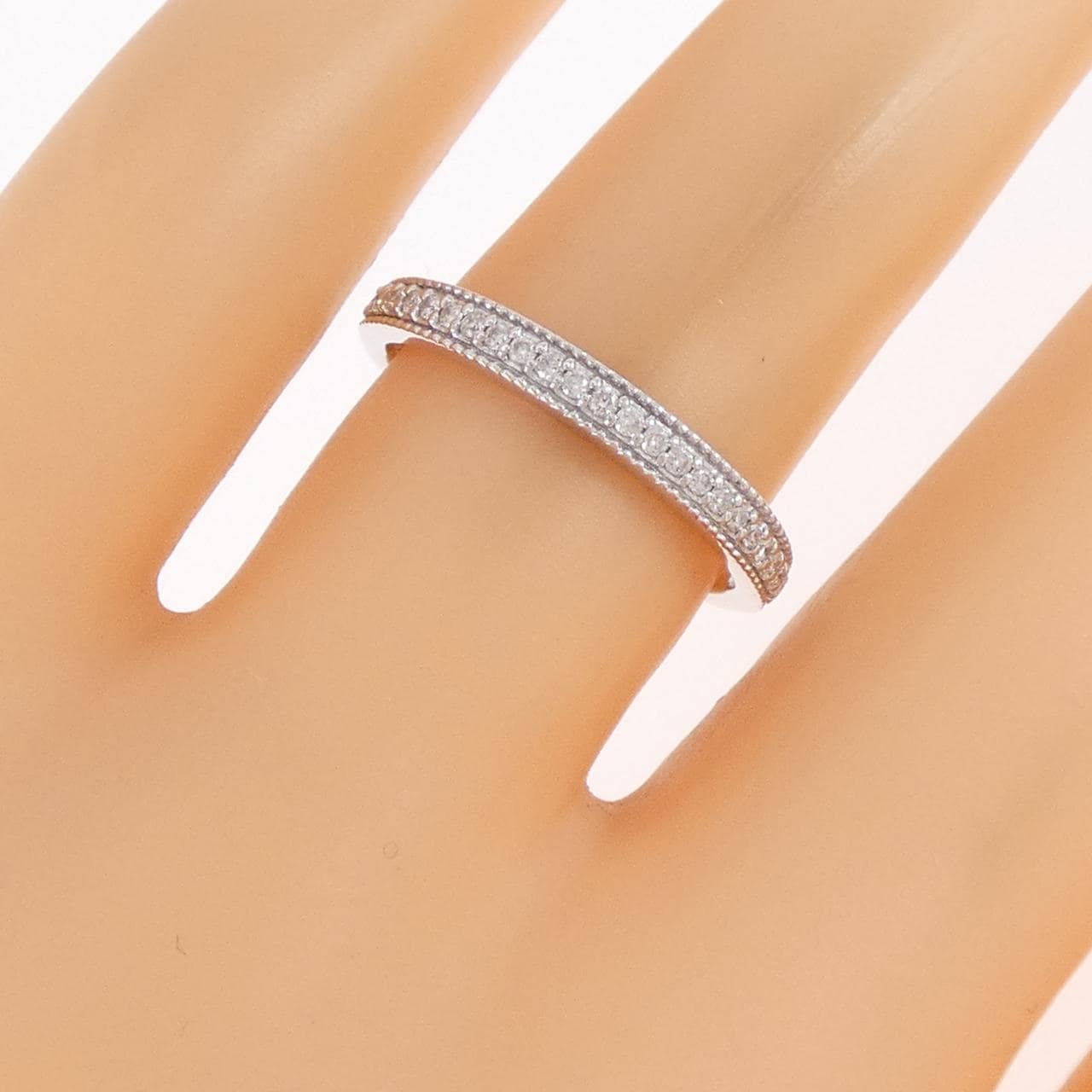 K18WG ダイヤモンド リング 0.13CT