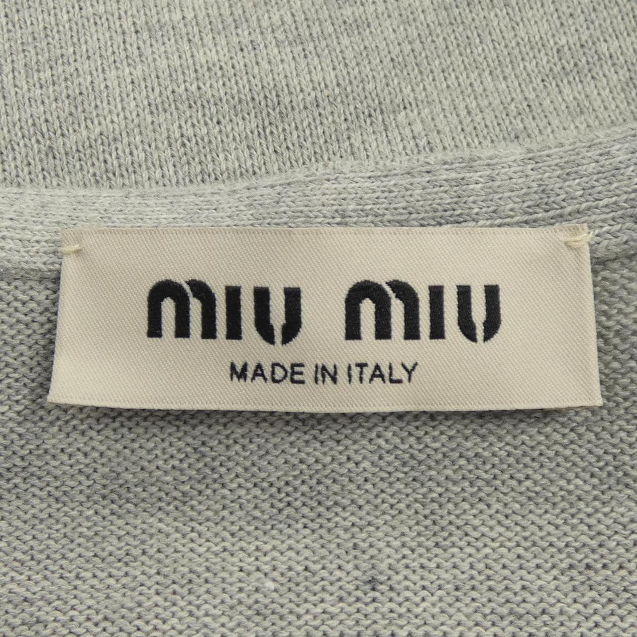 ミュウミュウ MIU MIU コットン クルーネックドレス MMA932 SOOO 19PM ワンピース