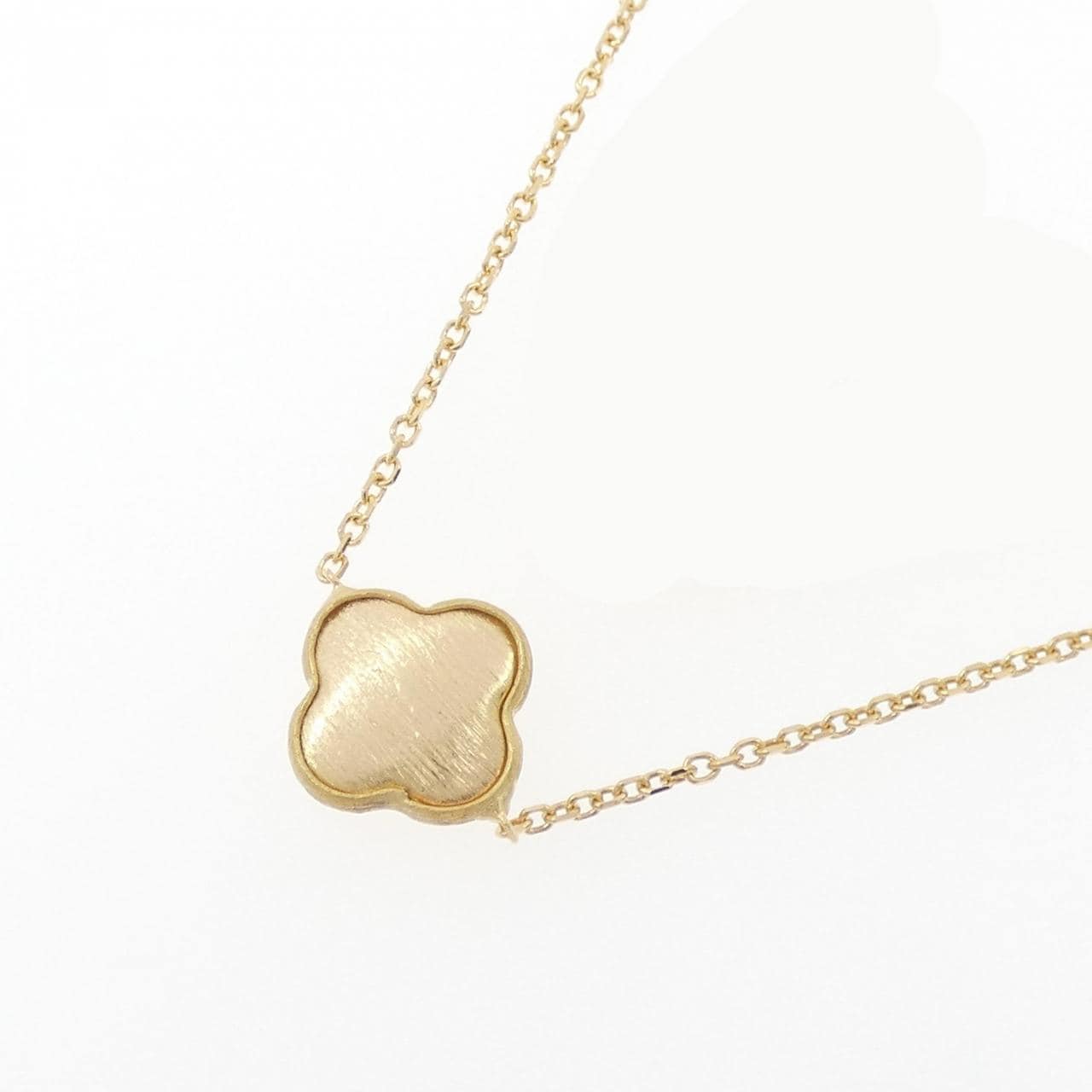 750YG flower necklace