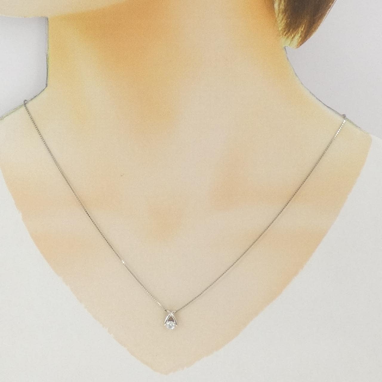 PT900/PT850 ダイヤモンド ネックレス 0.188CT