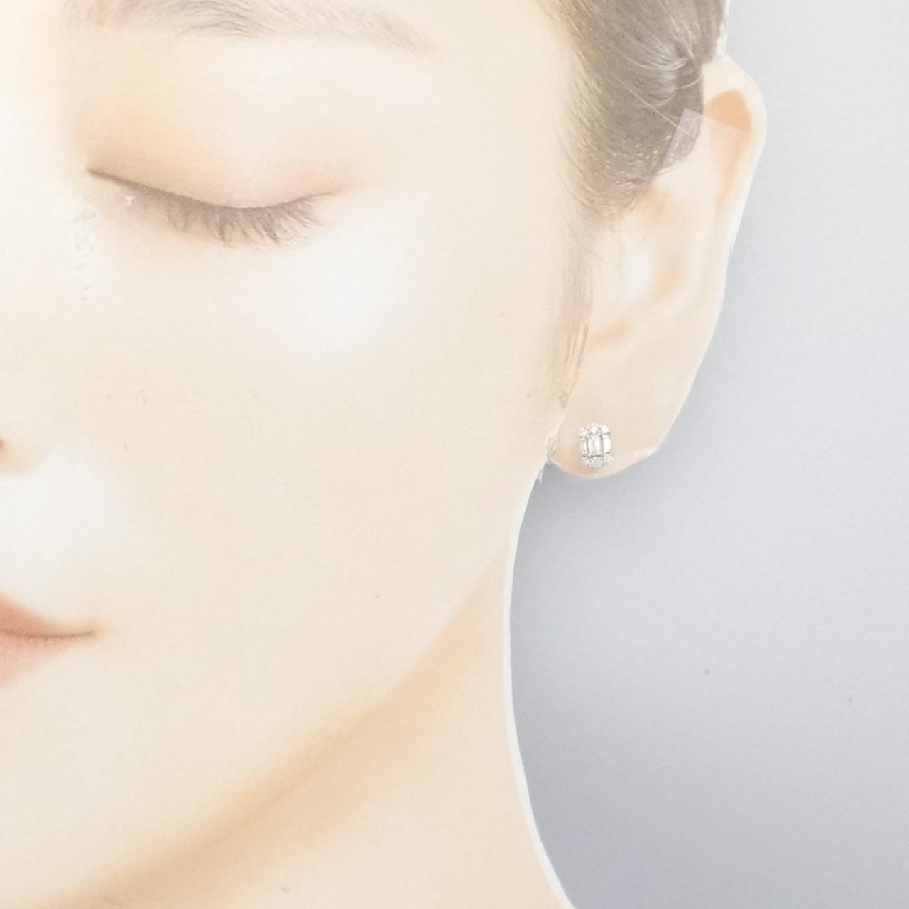 【新品】PT900 ダイヤモンド ピアス 0.40CT
