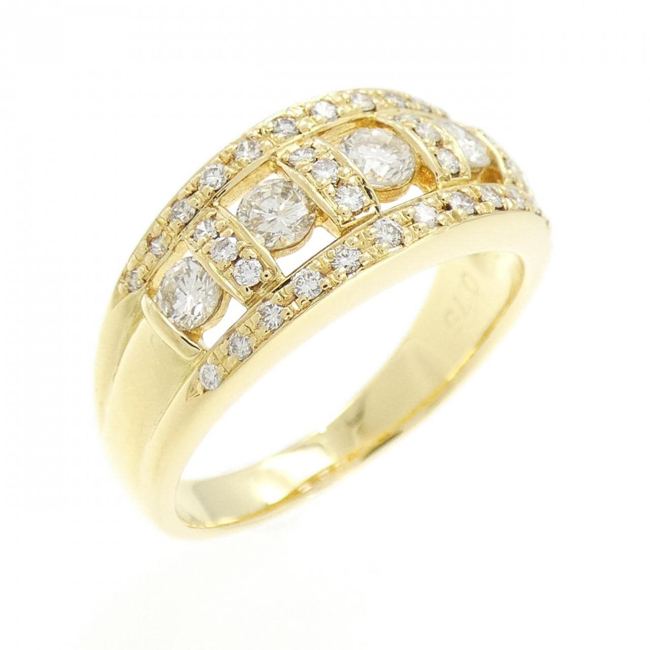 K18YG ダイヤモンド リング 0.75CT