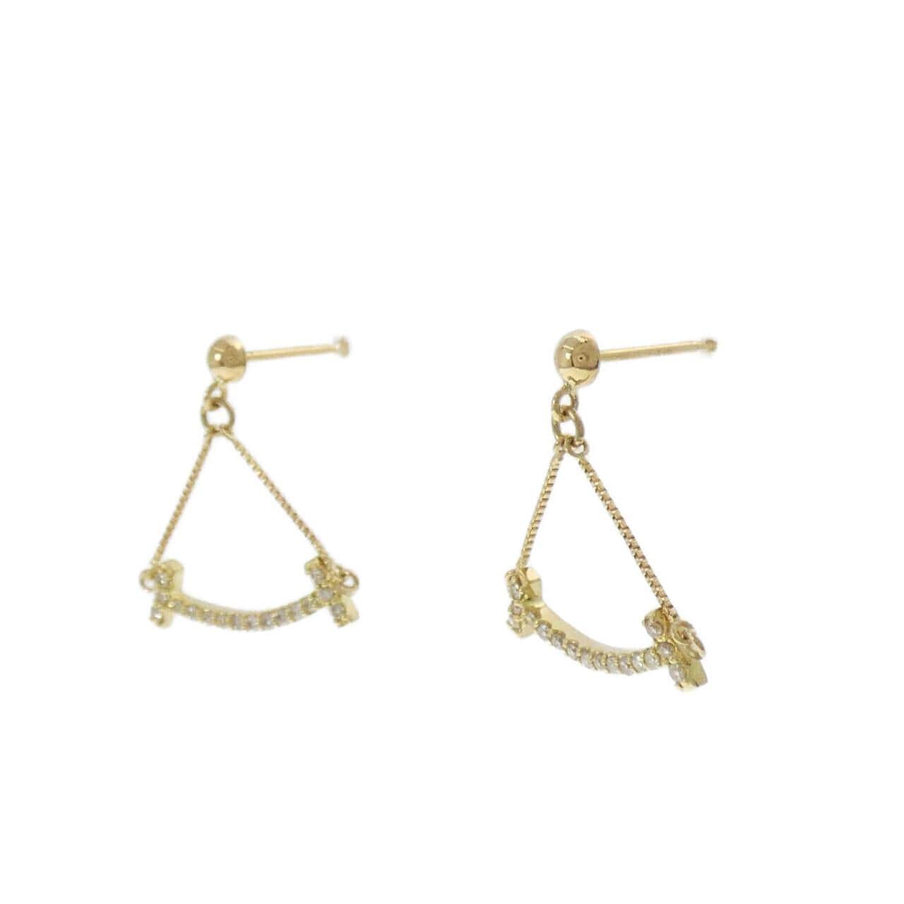 K18YG ダイヤモンド ピアス