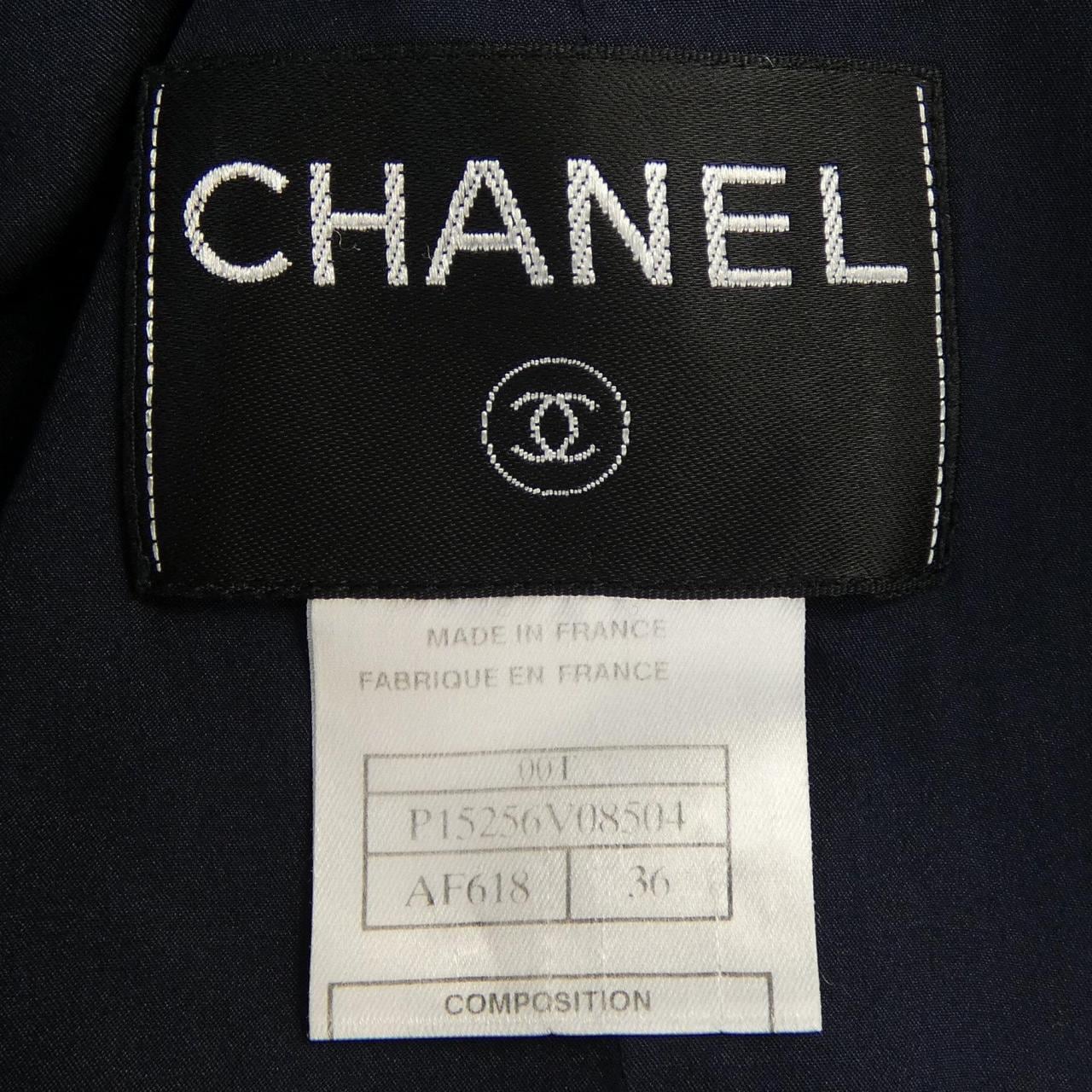【ヴィンテージ】シャネル CHANEL P15256V08504 00T ノーカラージャケット