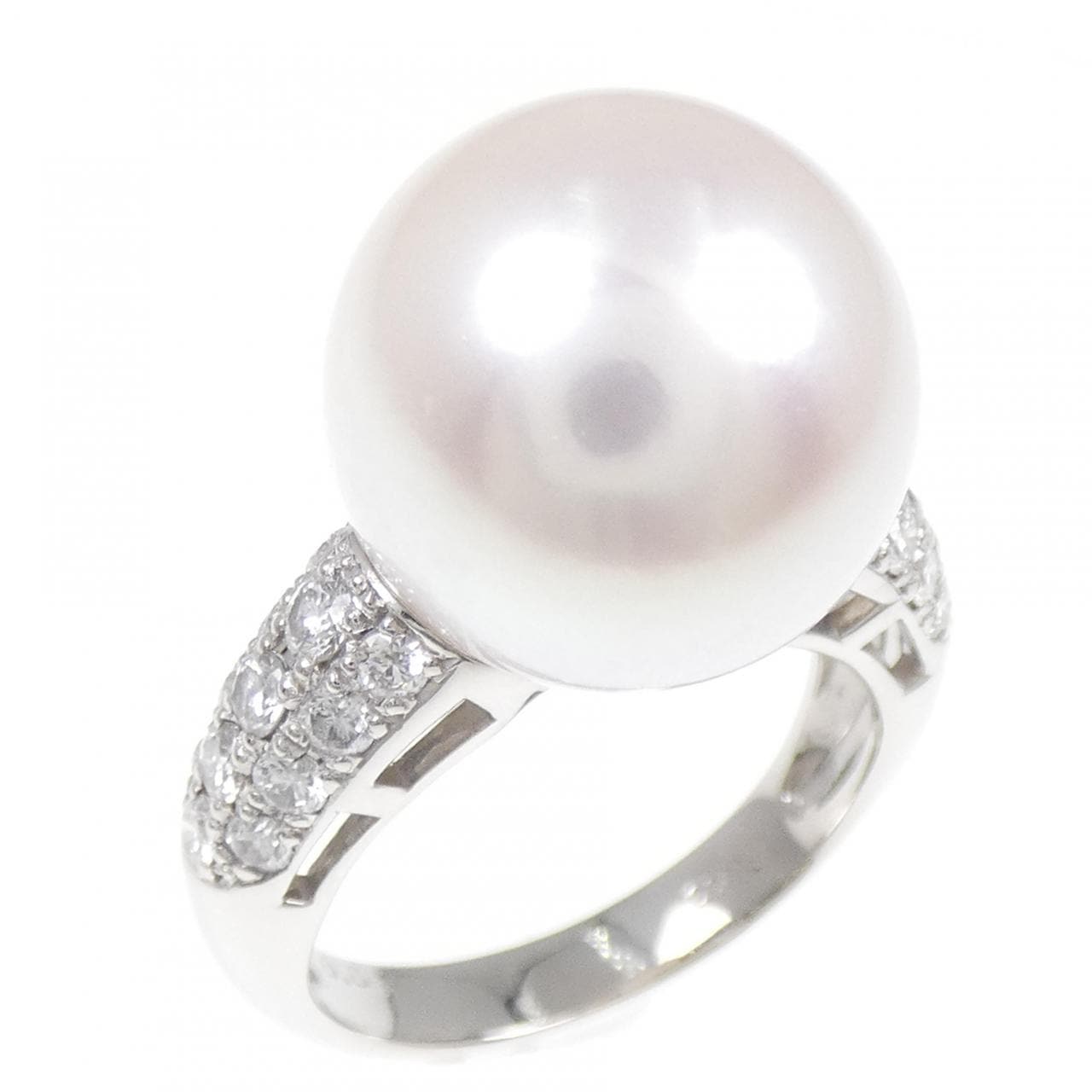 PT900 白蝶パール リング 14.5mm