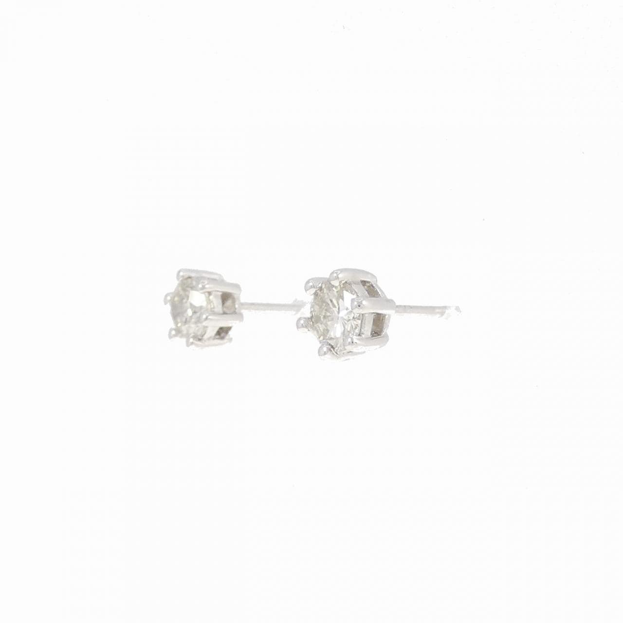 PT/PT900 ソリティア ダイヤモンド ピアス 0.50CT