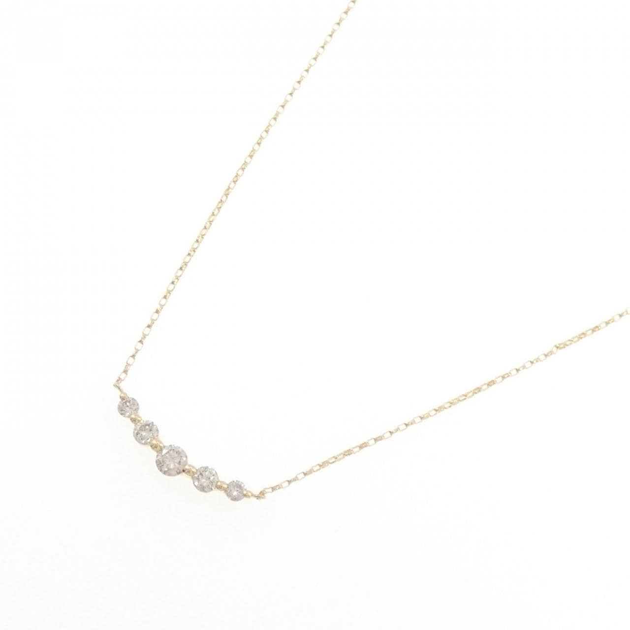K18YG ダイヤモンド ネックレス 0.30CT