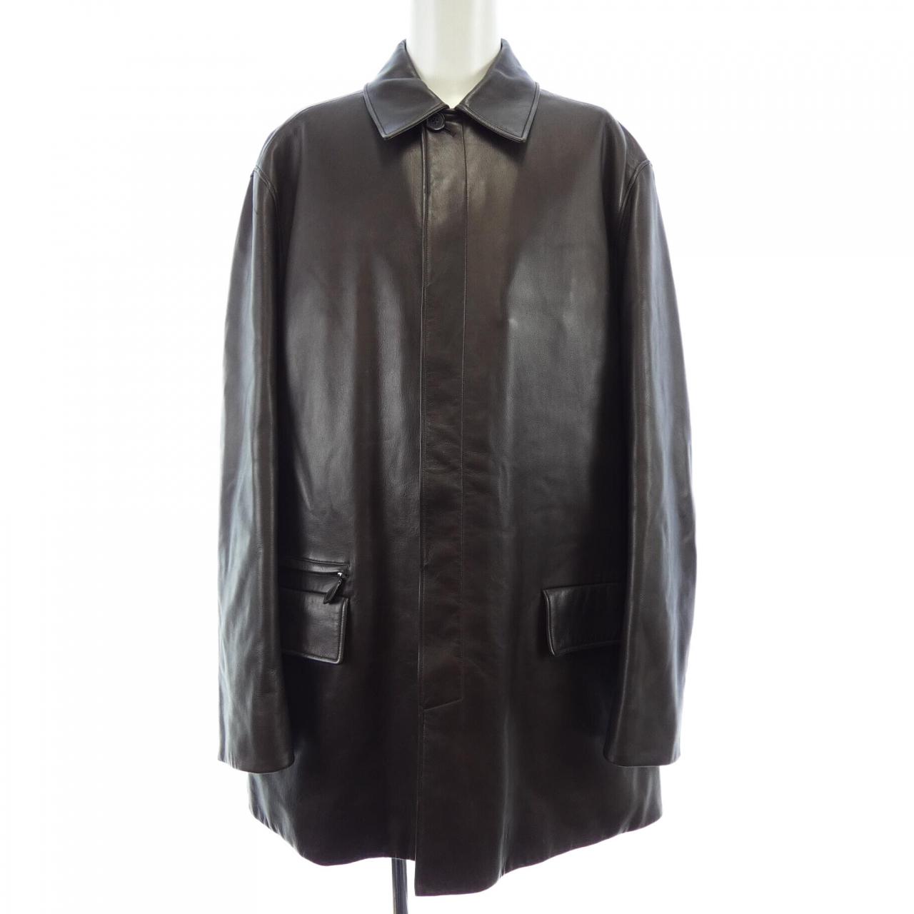 エルメス HERMES レザーコート