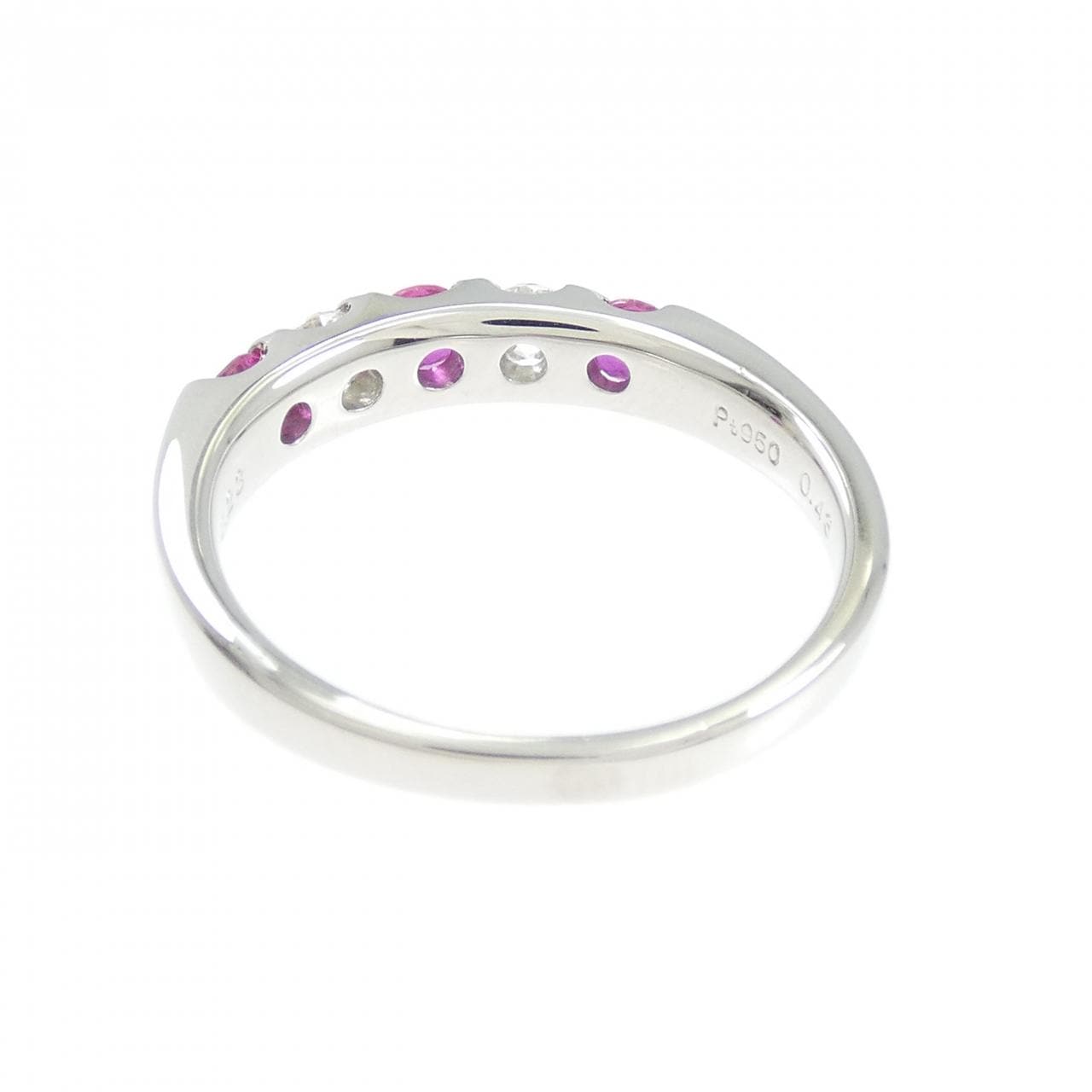 PT950 ルビー リング 0.43CT