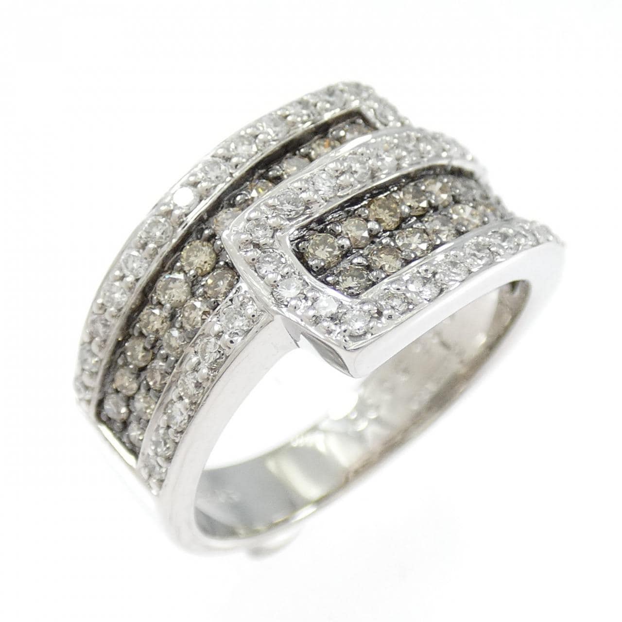 K18WG/K18BG ダイヤモンド リング 0.35CT