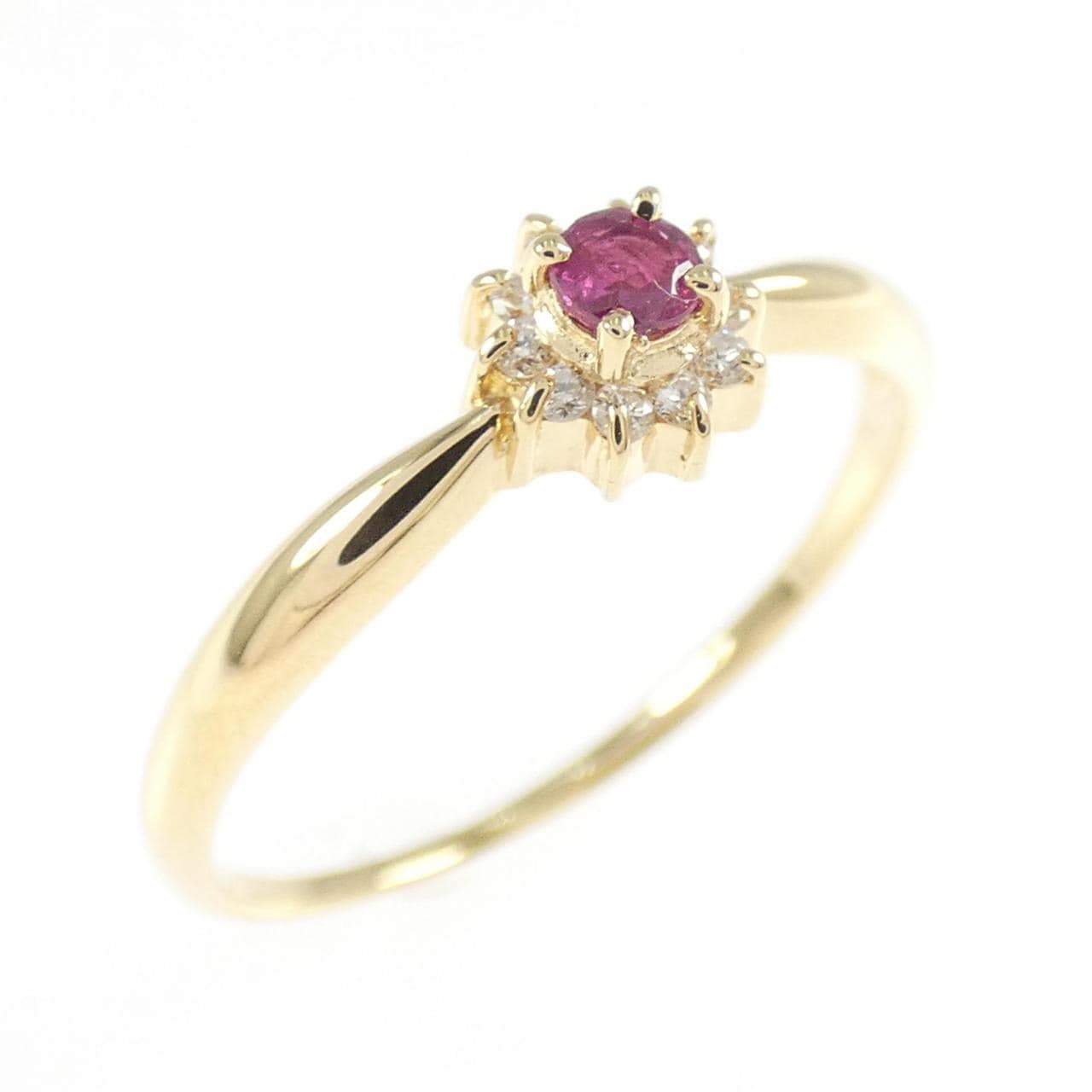 K18YG ルビー リング