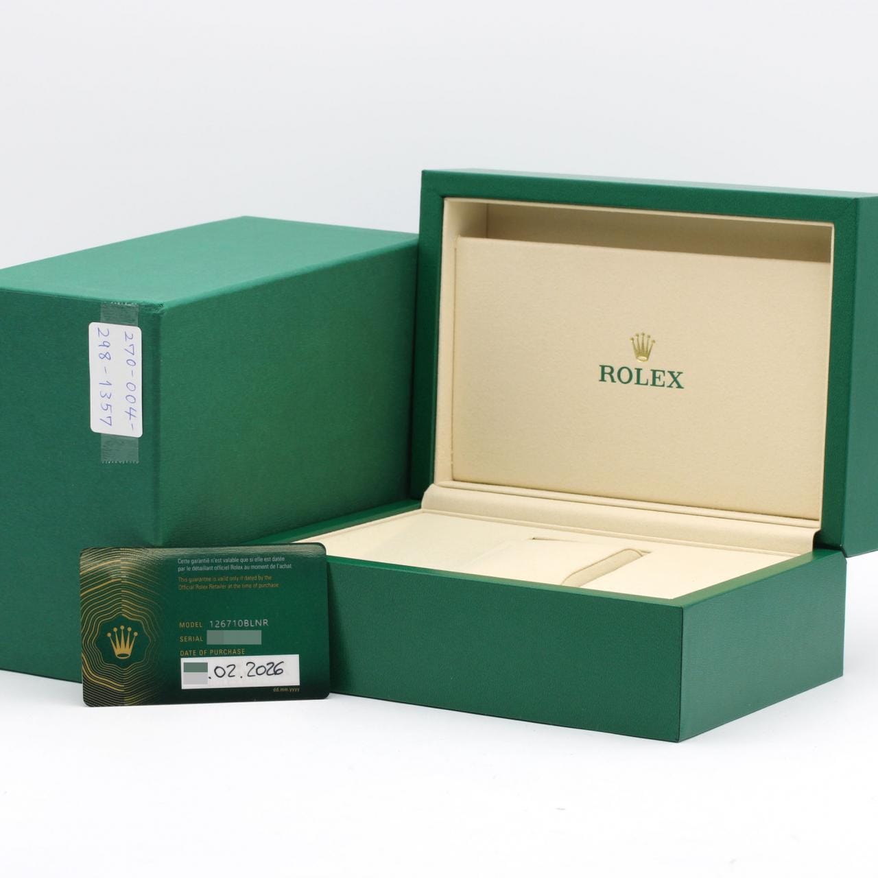 ロレックス GMTマスターⅡ 126710BLNR･5 SS 自動巻 ランダム番