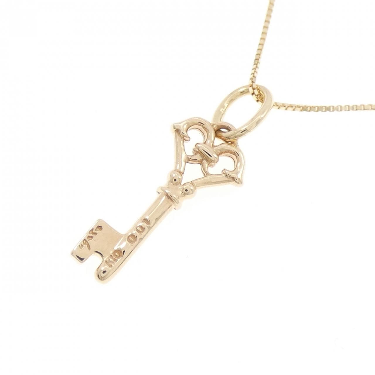 アガット キー ダイヤモンド ネックレス 0.01CT