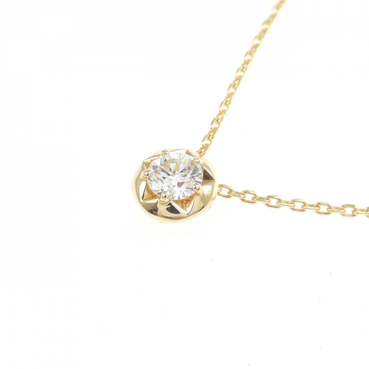 K18YG ダイヤモンド ネックレス 0.137CT