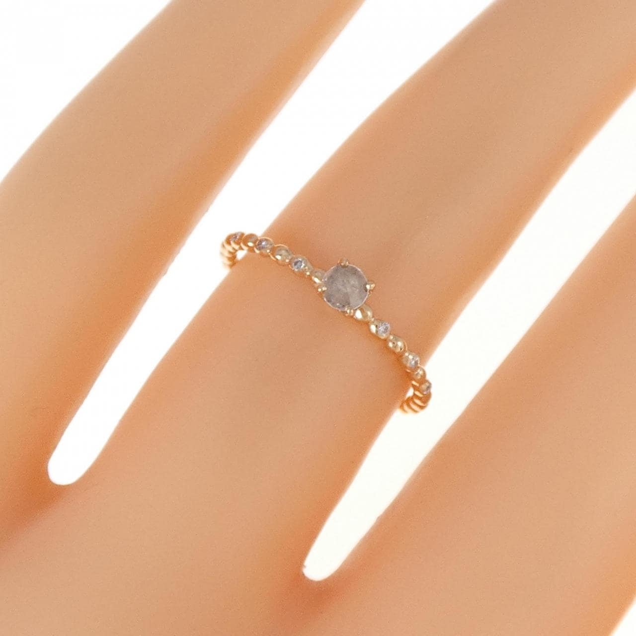 K18PG Diamond ring