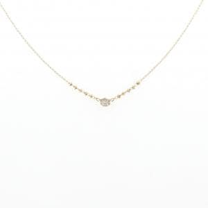 K18YG ソリティア ダイヤモンド ネックレス 0.20CT