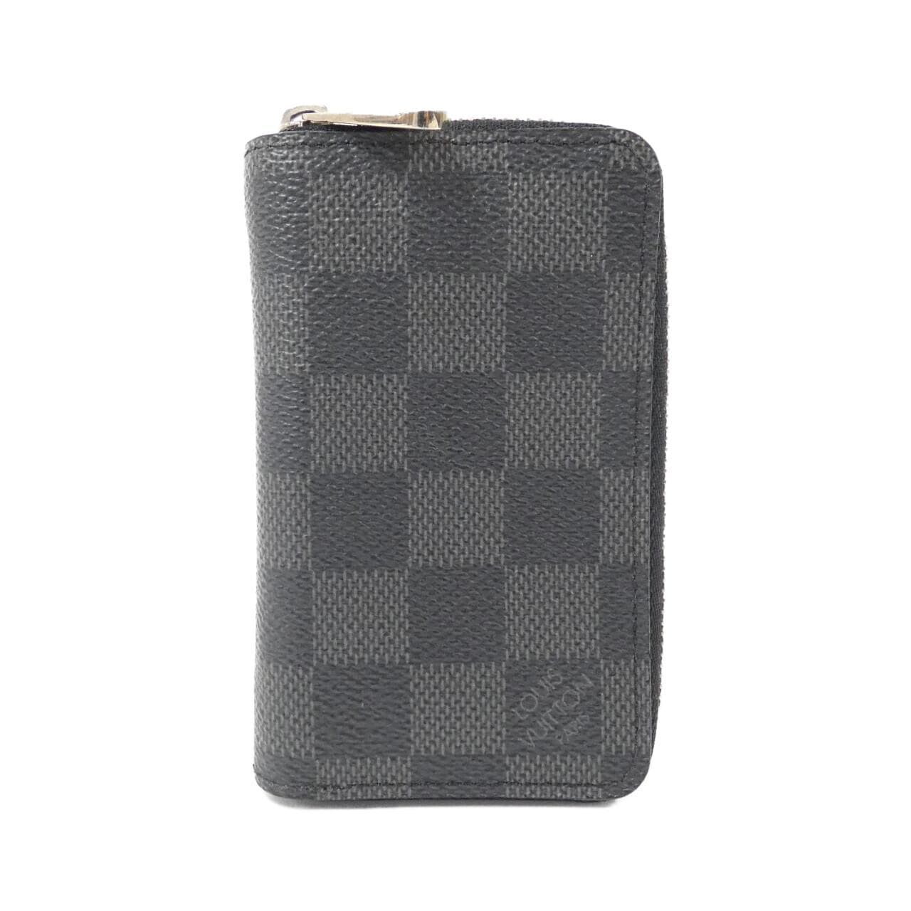 LOUIS VUITTON Damier 石墨拉链零錢包 N63076 INCASE