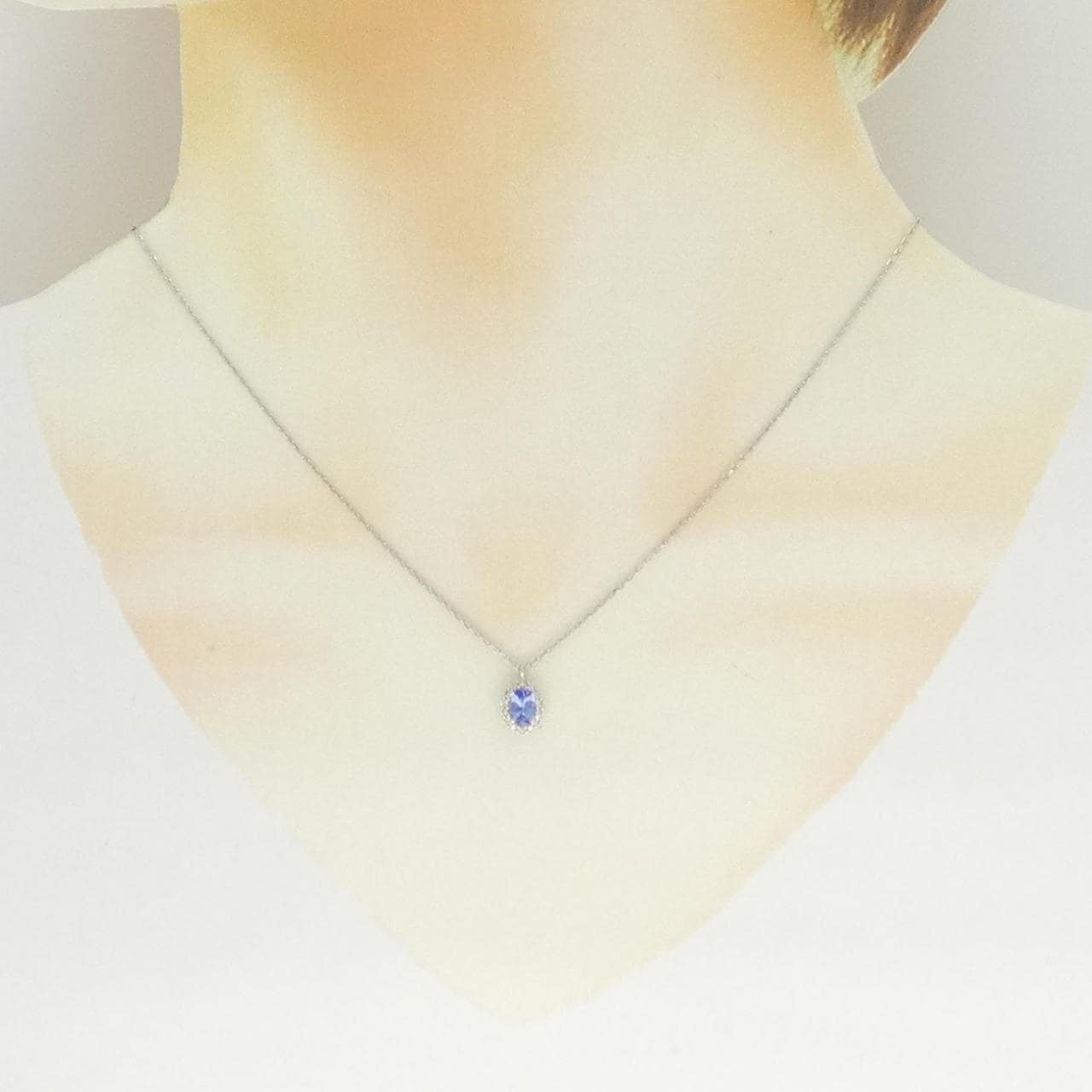 PT900/PT850 タンザナイト ネックレス