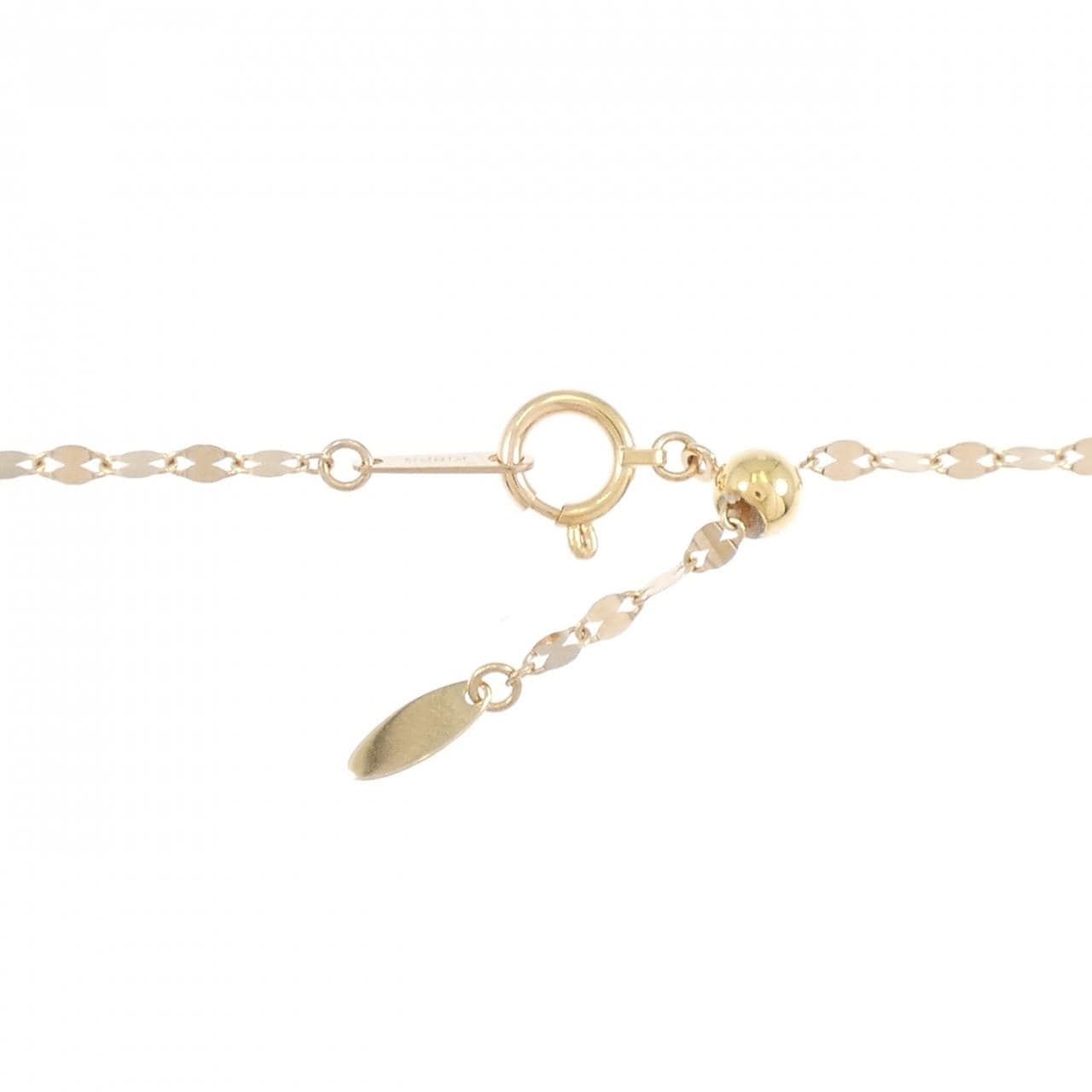 K18スリーカラー ダイヤモンド ネックレス 0.32CT