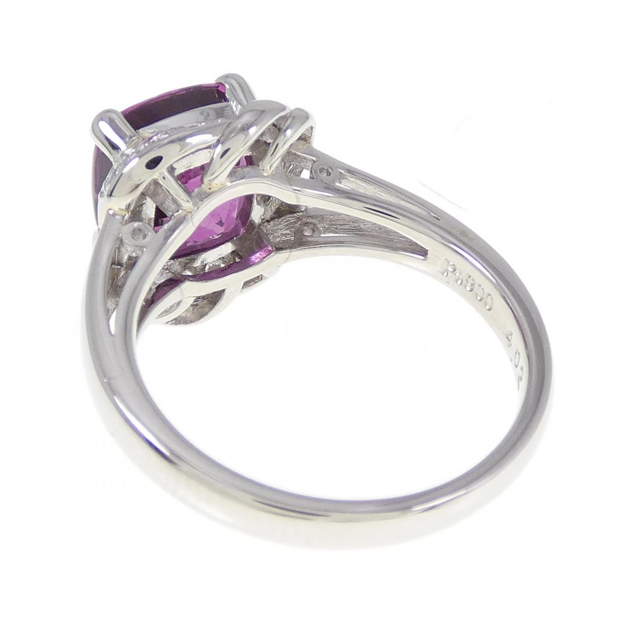 PT ガーネット リング 4.02CT