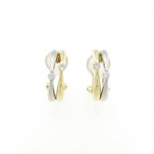 K18YG/PT900 ダイヤモンド ピアス/イヤリング 0.20CT