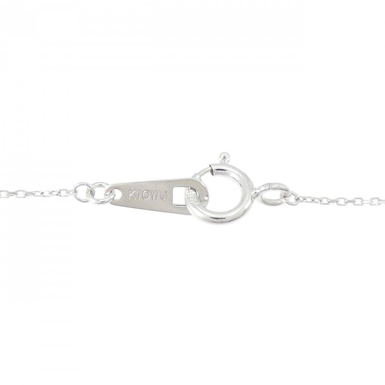 K10WG クロス ダイヤモンド ネックレス 0.2CT