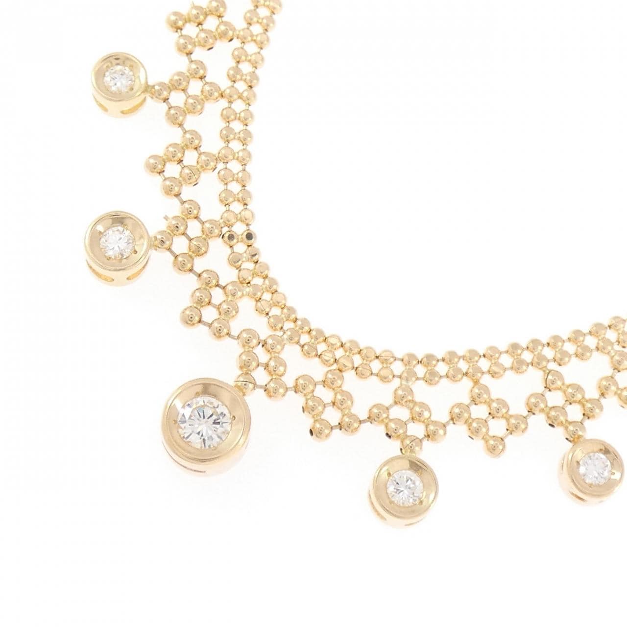 K18YG ダイヤモンド ネックレス 0.35CT