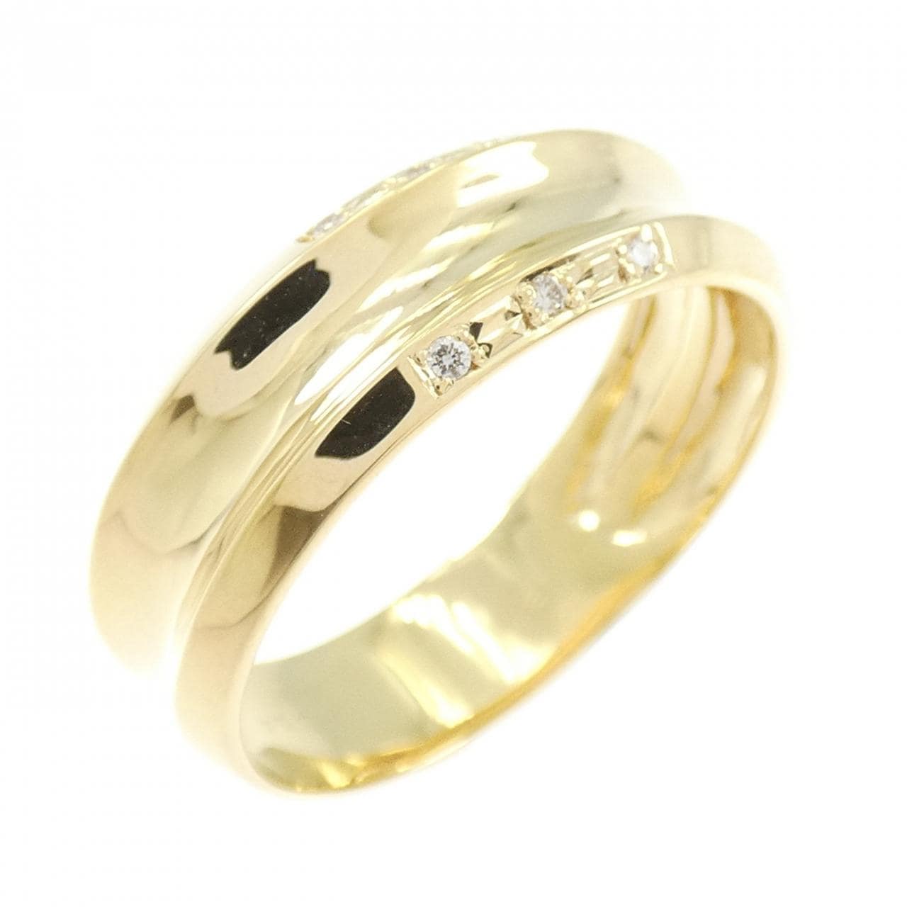 【新品】K18YG ダイヤモンド リング 0.04CT