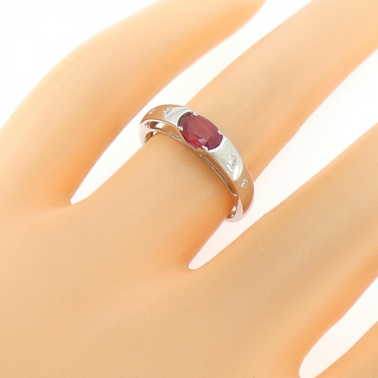 PT900 ルビー リング 0.48CT