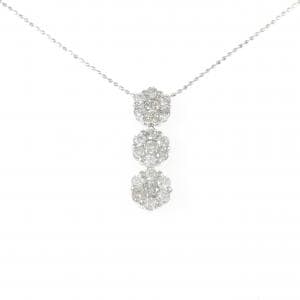 K14WG ダイヤモンド ネックレス 1.00CT