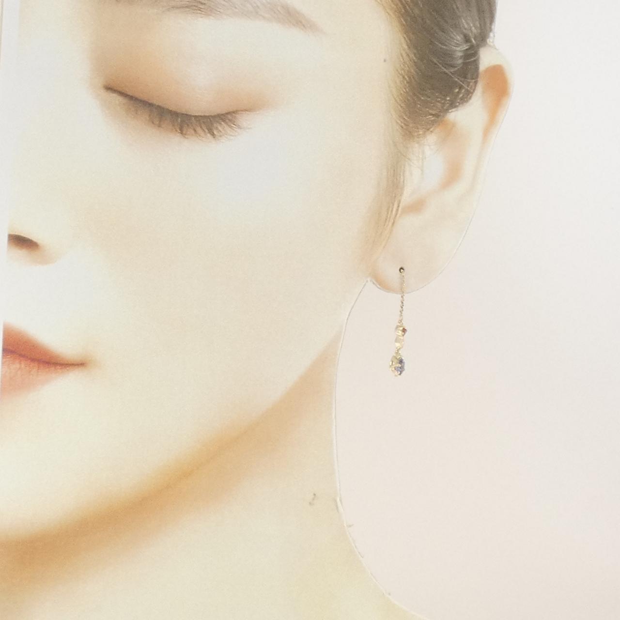 K10YG アイオライト ピアス