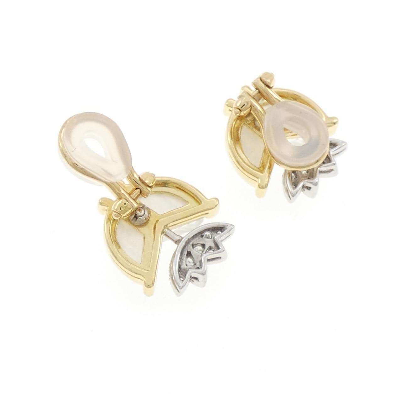 750YG/750WG カラーストーン イヤリング