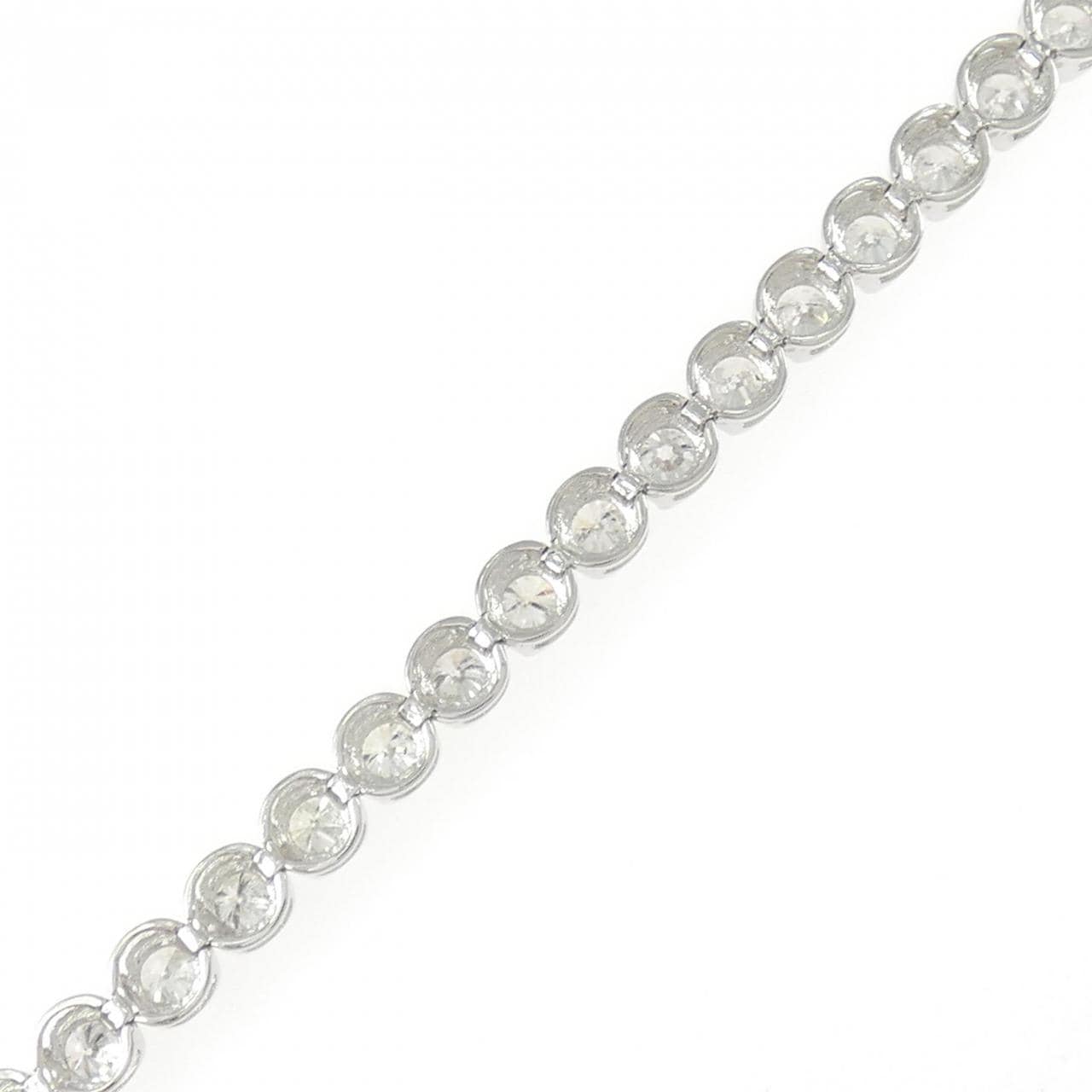 K18WG ダイヤモンド ブレスレット 5.00CT