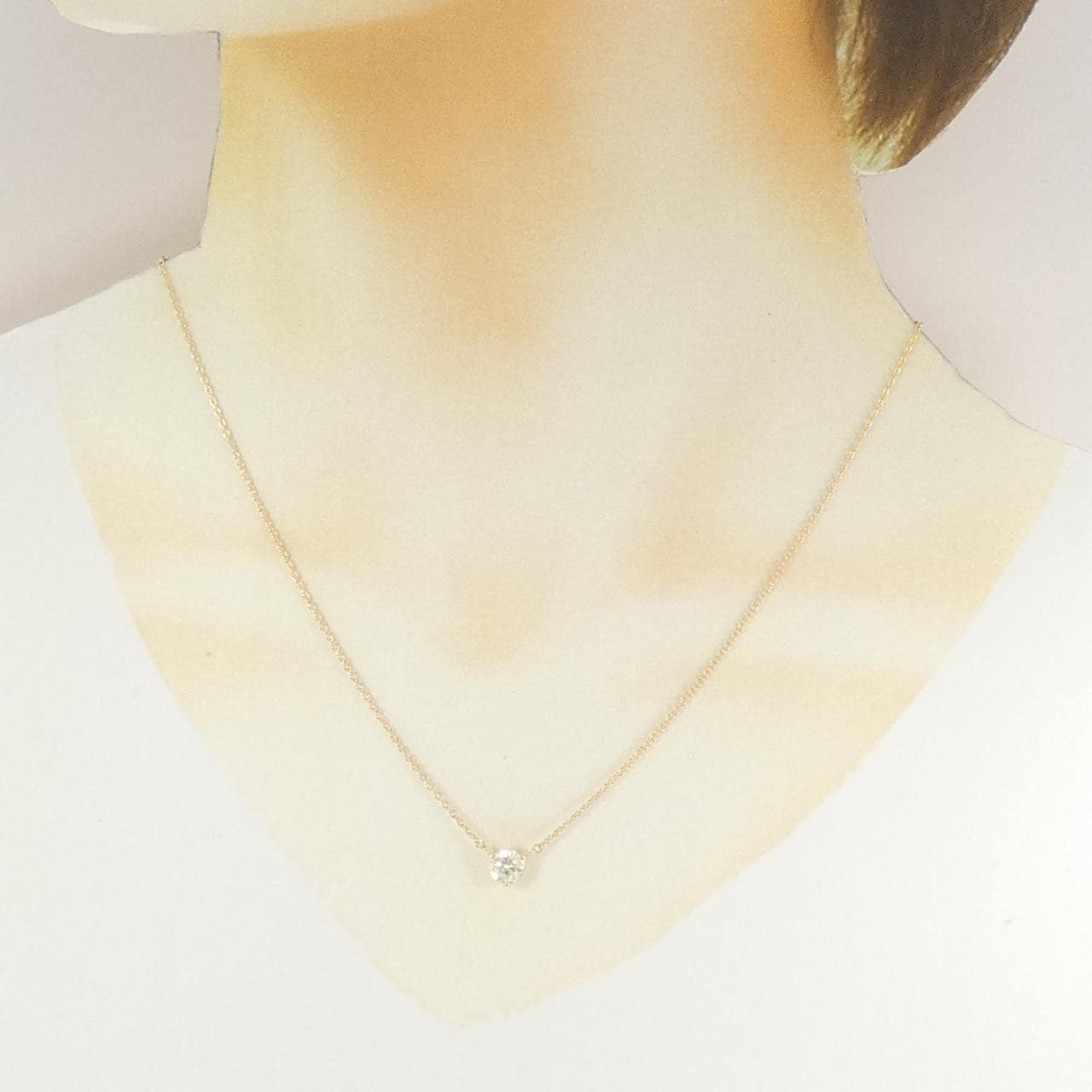 K18YG ダイヤモンド ネックレス 0.701CT