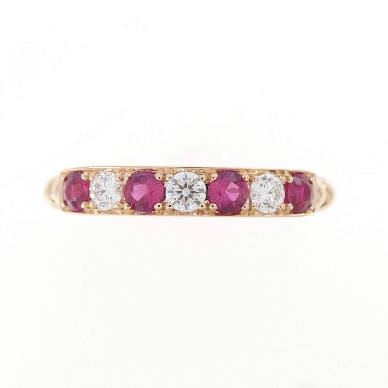 K18PG ルビー リング 0.32CT
