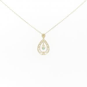 K10YG トルマリン ネックレス 0.01CT