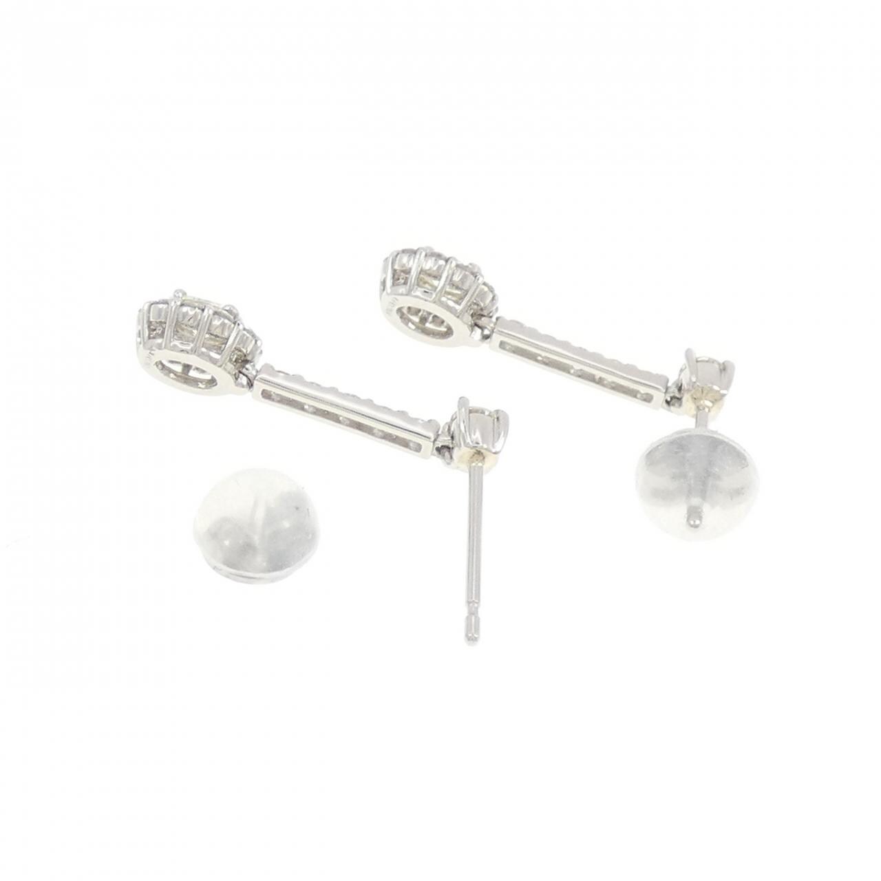 【新品】PT900 ダイヤモンド ピアス 0.60CT